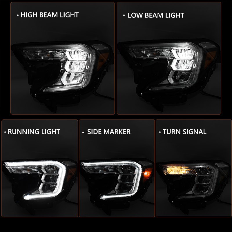 Driver LED Reflector Headlight For 2022-2024 GMC Terrain AT4 | SLE | SLT Side LH