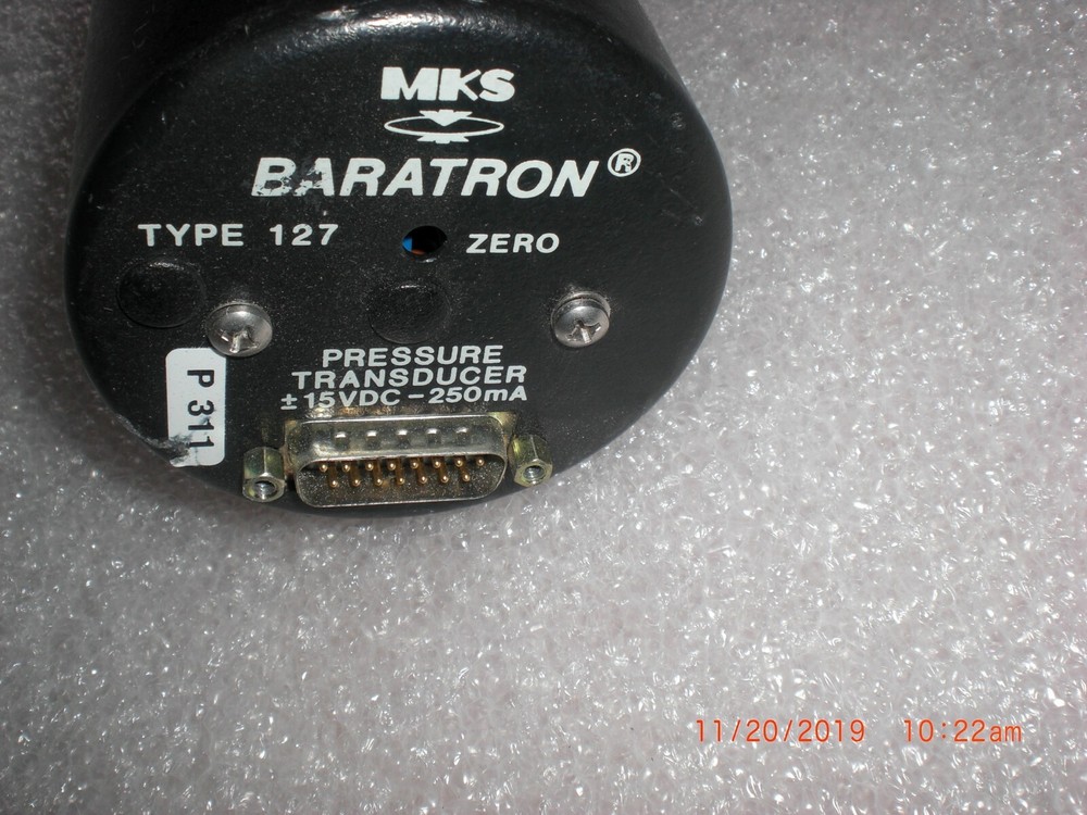 MKS 127AA-00001E Baratron 1 Torr