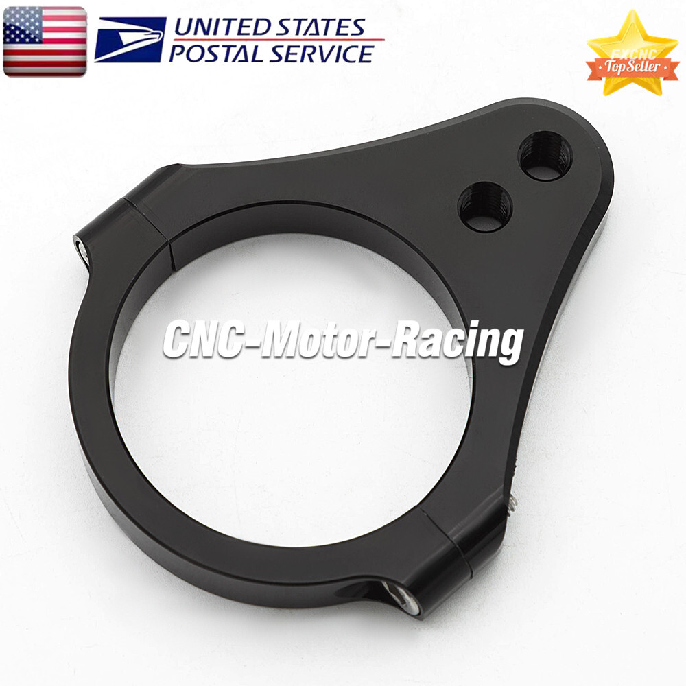 52mm CNC Universal Steering Damper Fork Frame Mount Clamp Bracket Holder Racing