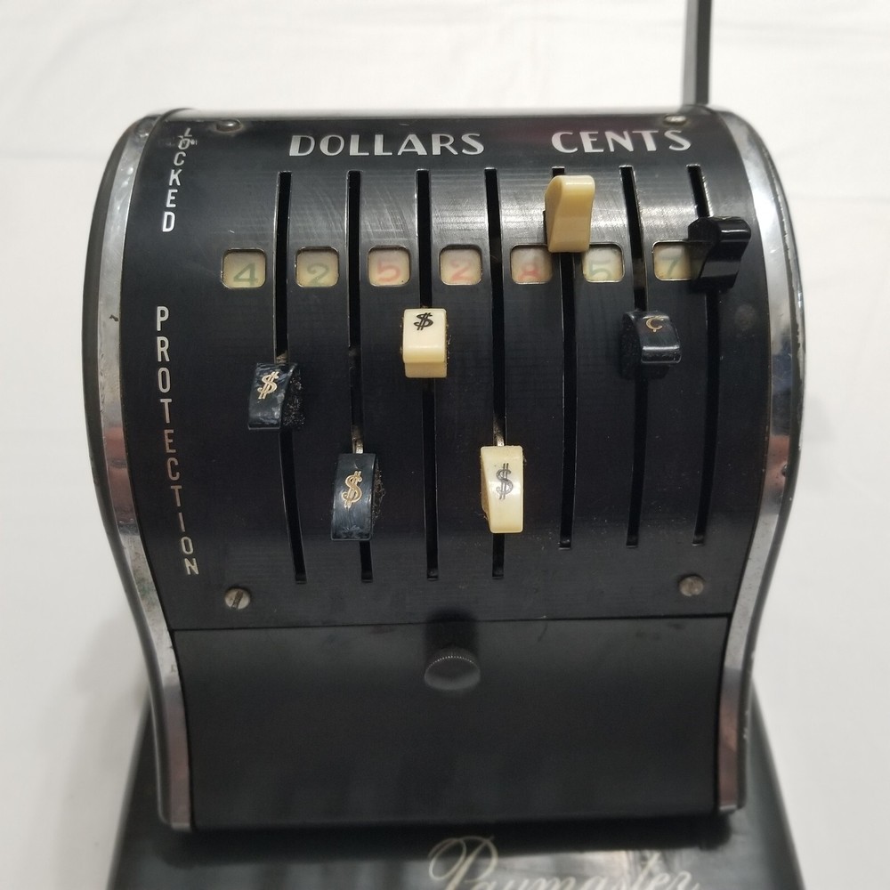 Vintage Paymaster Series S-600 Check Writer 7 Column Stamper Machine