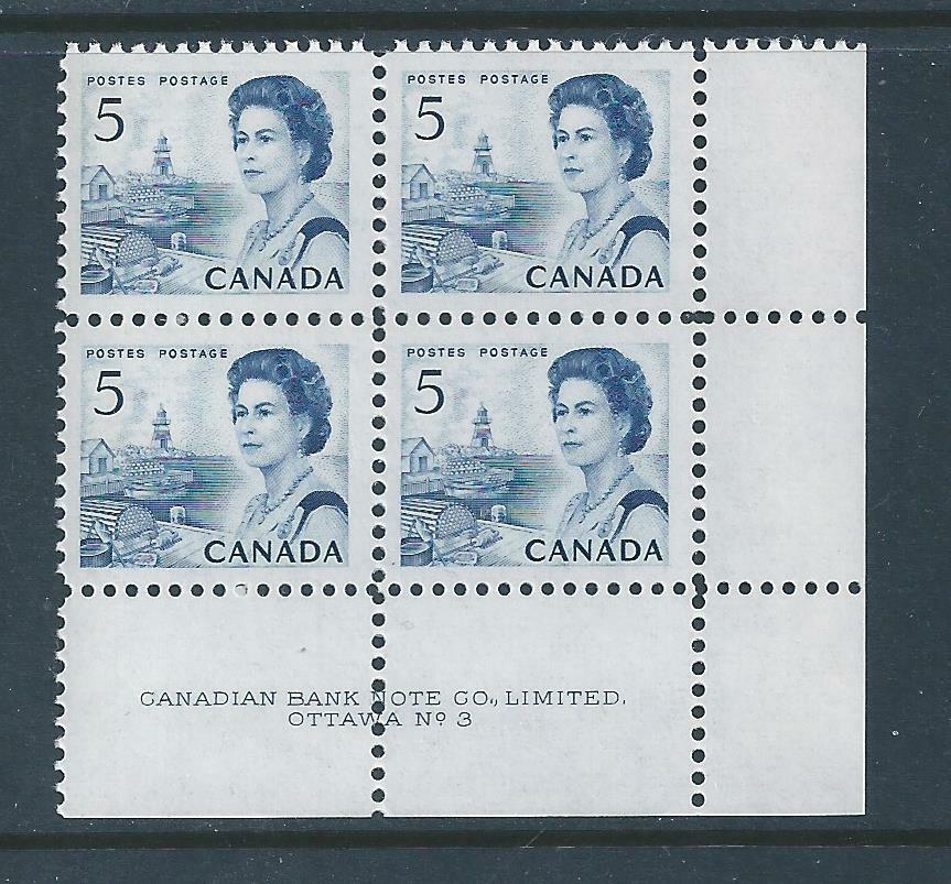 Canada #458 PL BL #3 Centennial LR Plate Block MNH