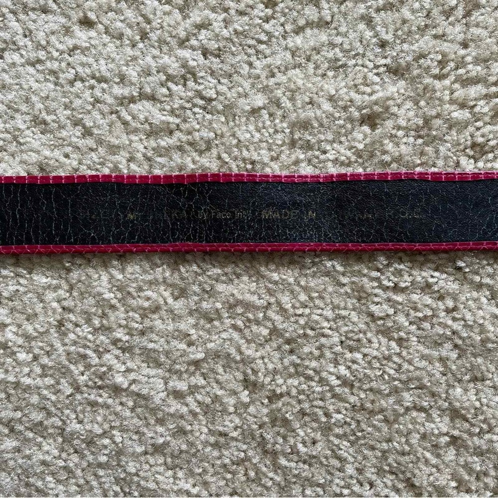 Vintage Pink Snakeskin Belt