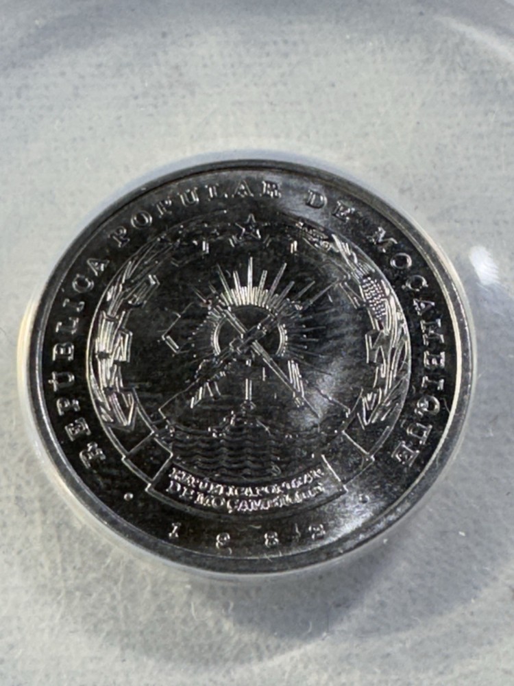 1982 Mozambique 50 Centavos Graded MS 66 by ANACS