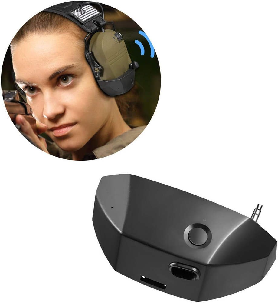 Wireless Bluetooth Adapter for Walker'S Earmuffs, 5.1 Bluetooth Receiver with...