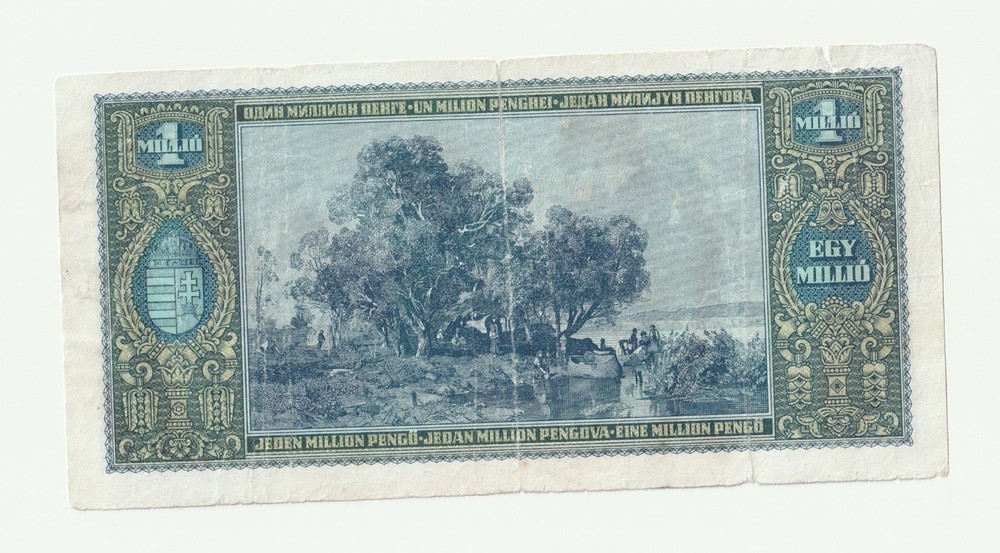 1945 HUNGARY 1 MILLION PENGO