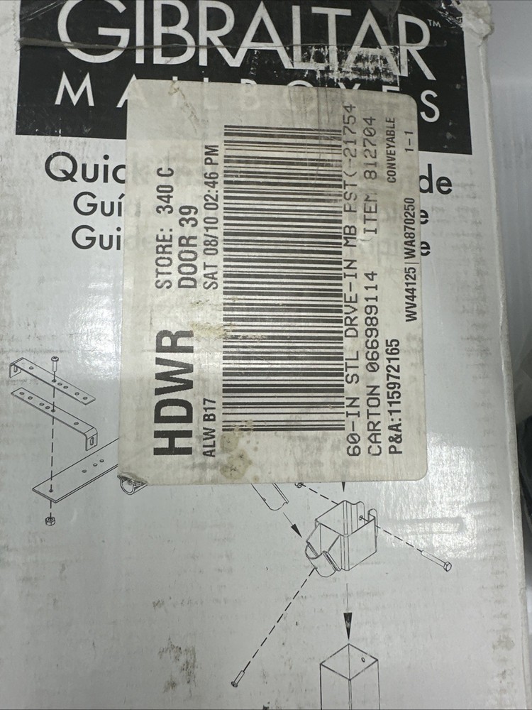 Gibraltar Mailbox Post 47.7 in. galvanized Black Steel Mailbox Post Adjustable