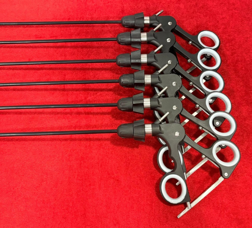 6pc-Croci Olmi Grasper Laparoscopic Forceps 5mmx330mm Surgical Instruments
