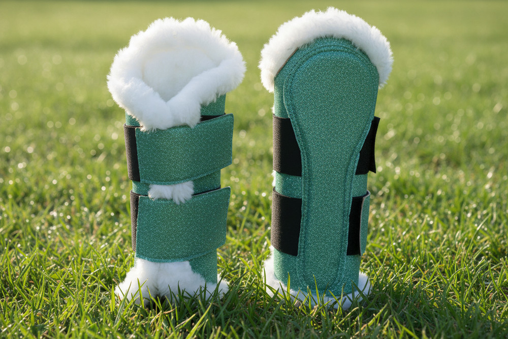 Dragon Saddle Pad Set with Ear Bonnet and Blushing Boots