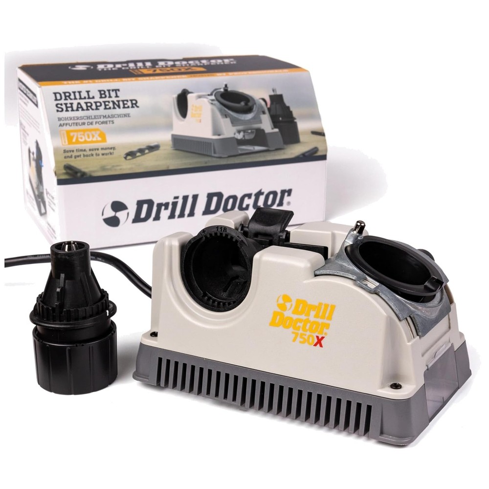 Portable Electric Drill Bit Sharpener - Sharpens 3/32-3/4" with 3