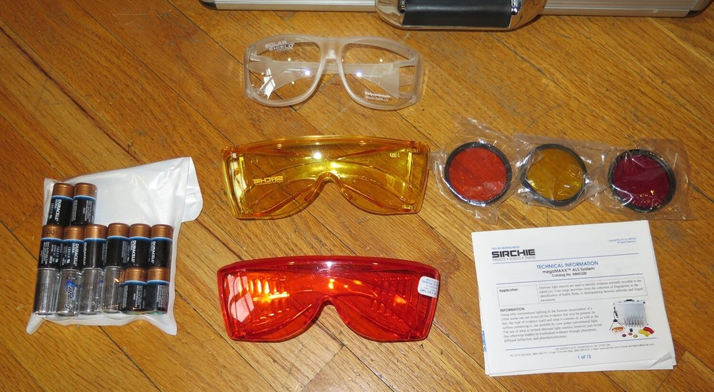 Sirchie megaMAXX ALS MMX300 3-Watt CSI Forensic Light Source Kit Flashlights