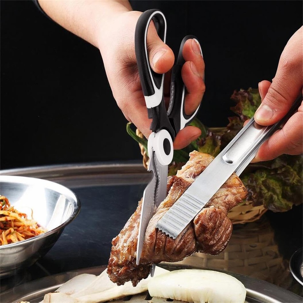 Stainless Steel Heavy Duty Kitchen Shears Scissors Sharp Meat Fish Multipurpose