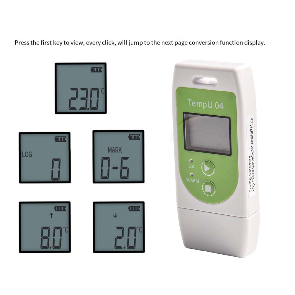 Portable Temperature Recorder with High Accuracy and Easy Report Generation