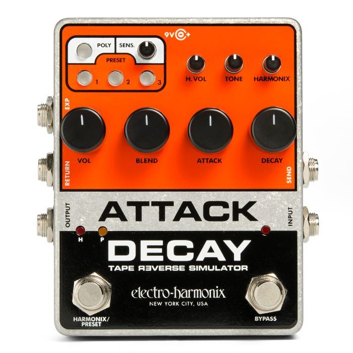 Electro-Harmonix Attack Delay Tape Reverse Simulator pedal