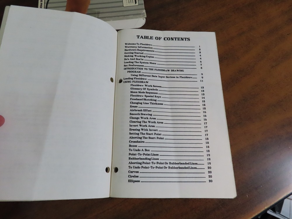 Flexidraw 5.5 Program Software Commodore 64 C-64 1987 Inkwell Systems
