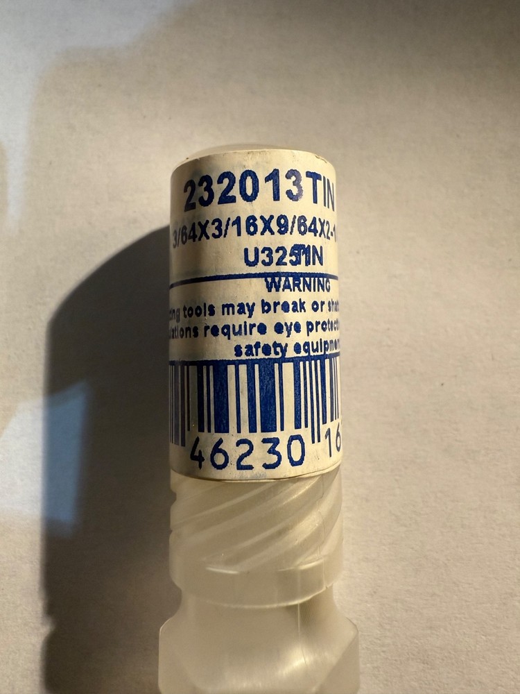 Controx Cobalt 3/64 2Fl DE Endmill #232013TIN