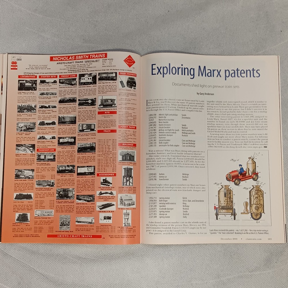 Classic Toy Trains Magazine December 2001