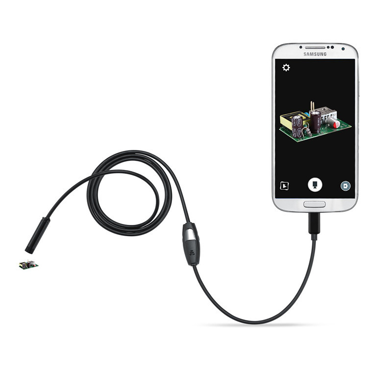 2M 5.5mm Android Endoscope Waterproof Snake Borescope USB Inspection Camera USA