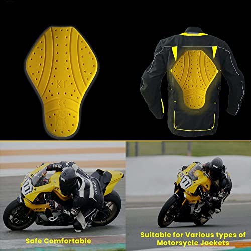 Level 2 C E Approved Armor Pad for Motorcycle Jackets Back Yellow