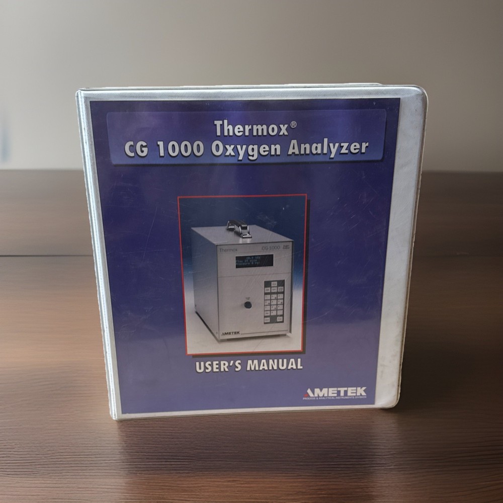2 AMETEK Process Instruments Thermox CG-1000 Oxygen Analyzer Working