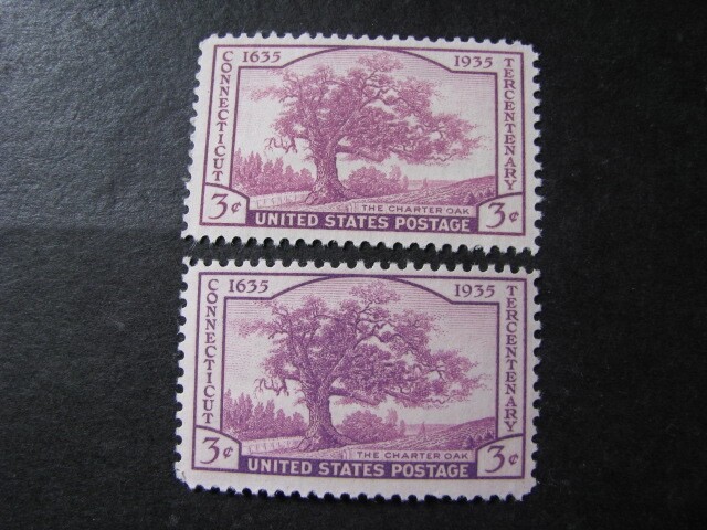 US Stamps Connecticut Tercentenary Issue Scott # 772 Never Hinged Unused