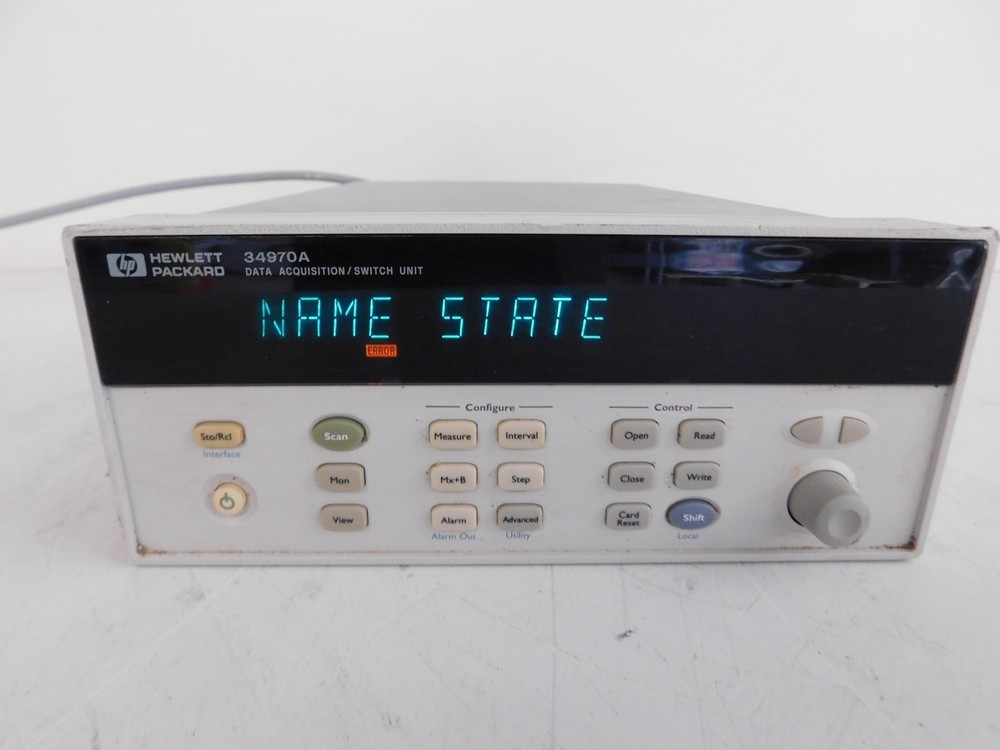 HEWLETT PACKARD HP 34970A DATA ACQUISITION/SWITCH UNIT (LWP59)