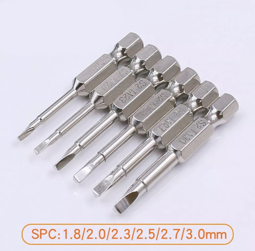 6PCS Triangle Head Security Screwdriver Tool Triangular for Bit Toys 1/4" 50mm U