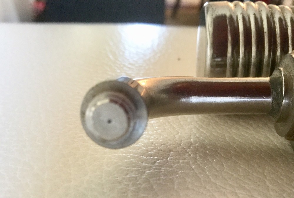 Vintage Antique Torch, Nickle plated Brass