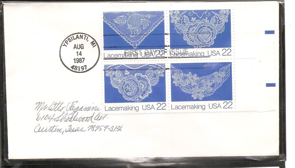 US SC # 2354a Lacemaking FDC. No Cachet