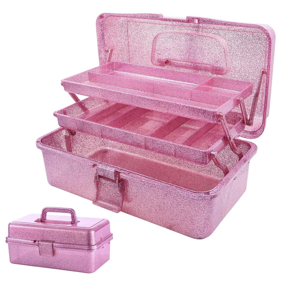 Saim Storage Bins,Three-Layer Multipurpose Art & Craft Storage Container,Carr...