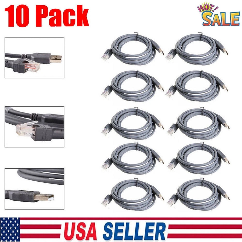 10/20x Motorola Symbol Barcode Scanner LS2208 DS3400 Barcode Scanner USB Cable