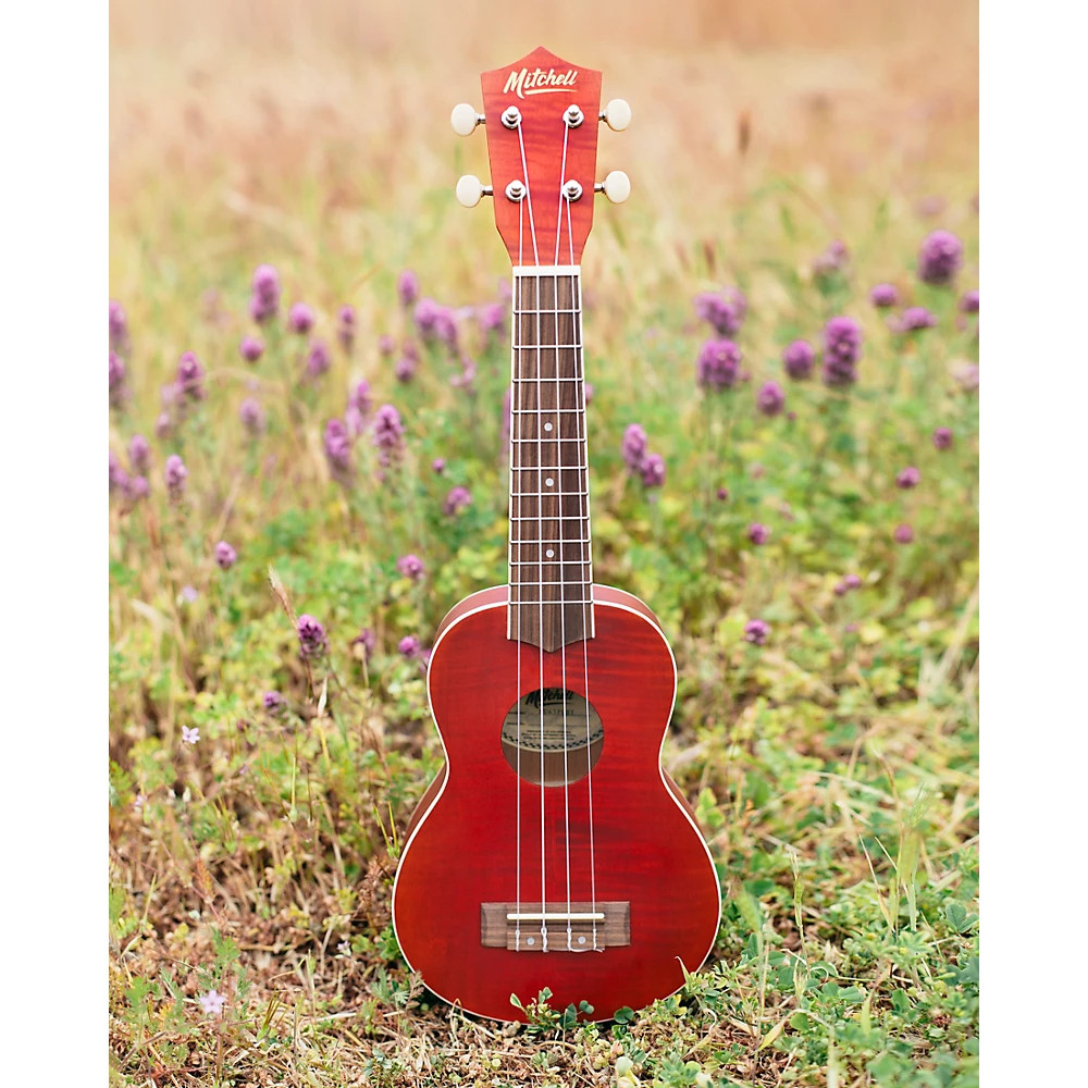 Mitchell MU45F Exotic Ukulele Flamed Maple Cherry