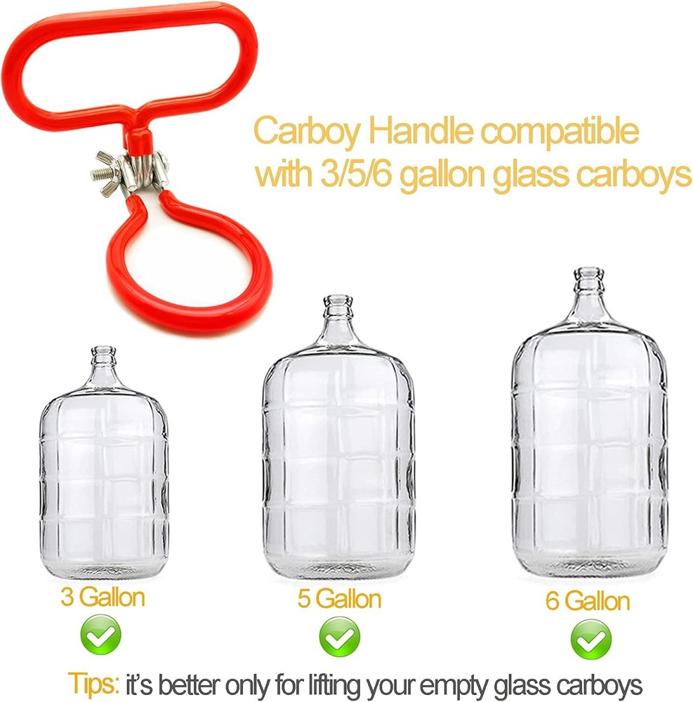 Carboy Handle, 2 Pack Glass Handle Heavy Duty Holder for...