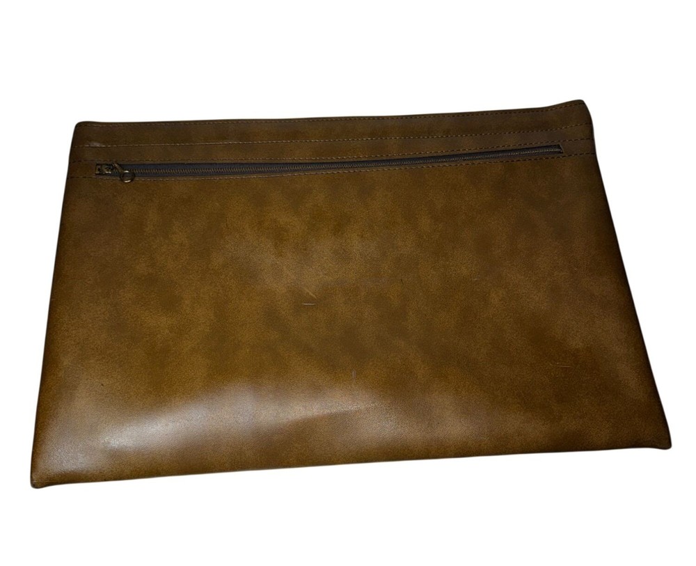 McGraw-Hill Magazines Zippered Brown Document Holder 14"x10"
