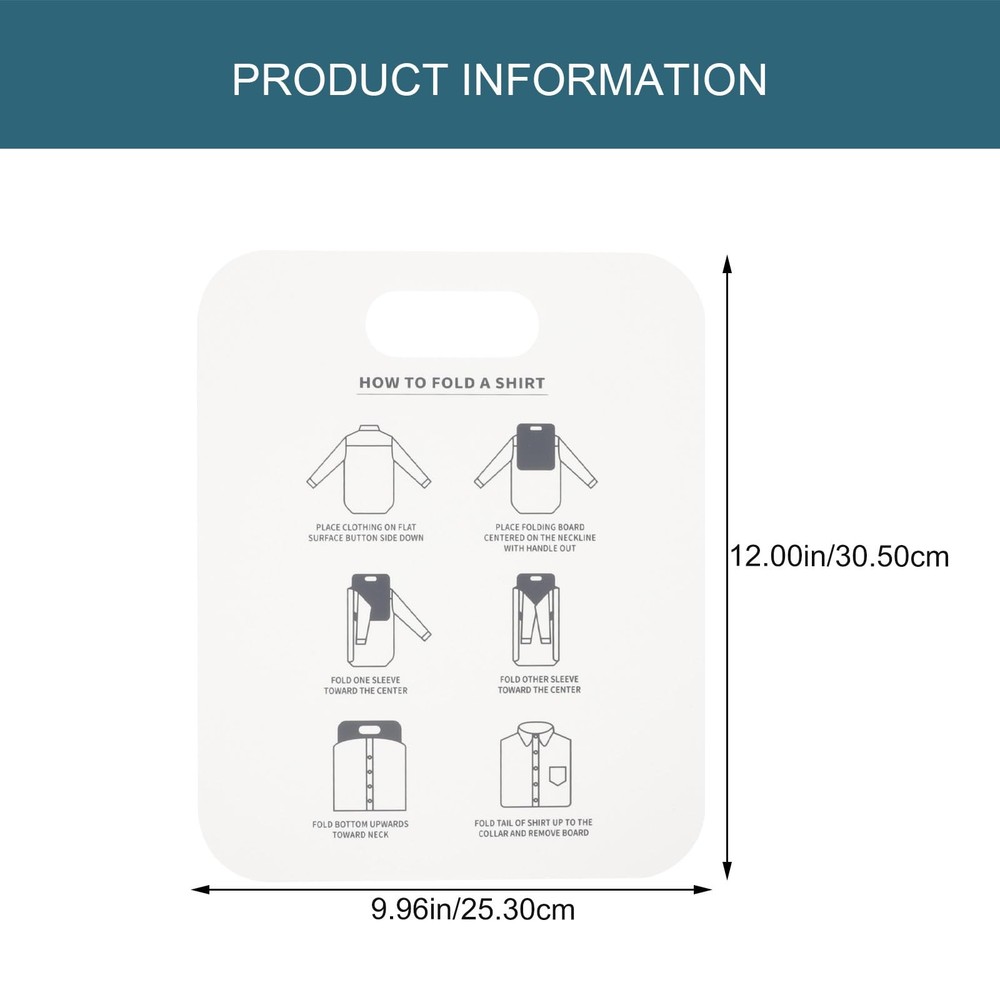 2pcs Shirt Folding Board Clothes Folder Pp Laundry Folding Tool for Home Use ...