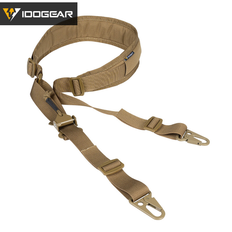 IDOGEAR Tactical Rifle Sling Ferro Style Slingster 2 Point Hunting Quick Pull