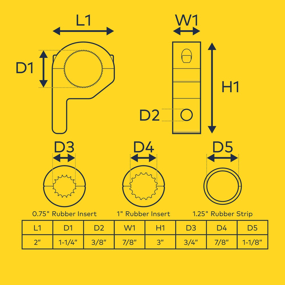 2pc Horizontal 0.75/1/1.25" ATV UTV Off-Road Light Bar Clamp Mount Bracket Kit