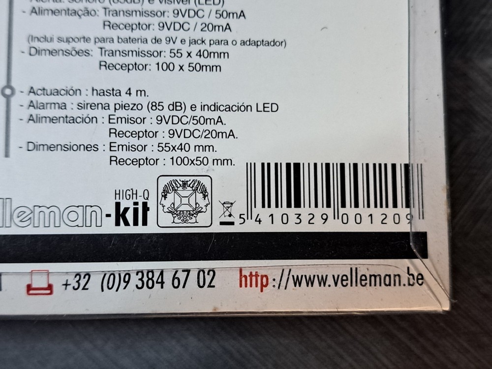 NEW Mini-Kit MK120 IR LIGHTBARRIER (Infrared Light Barrier) BIN96