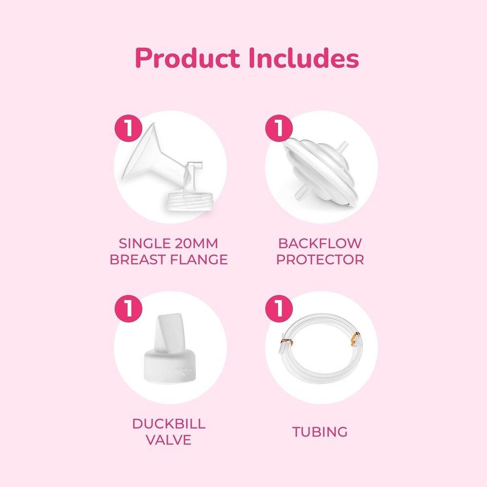 Breast Shield Set for Breast Milk Pump - Small 20mm - 2 Pack