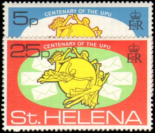 St. Helena #283-284a set MNH VF UPU