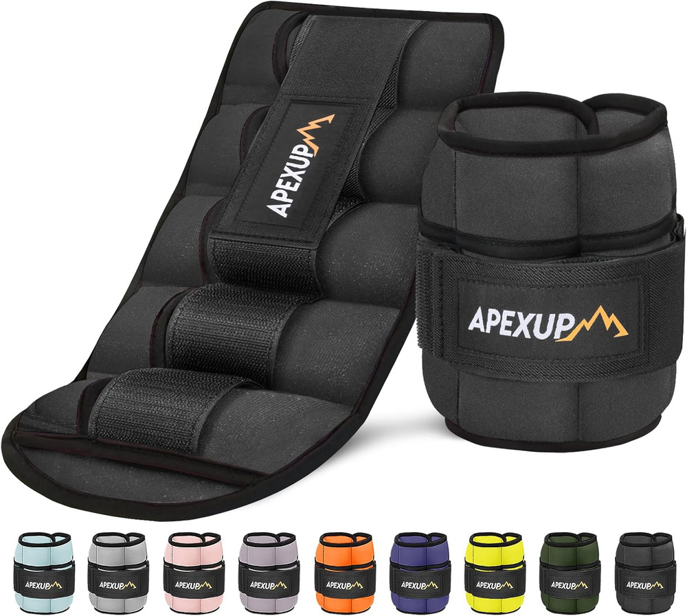10Lbs/Pair Adjustable Ankle Weights for Women and Men, Modularized Leg Weight St