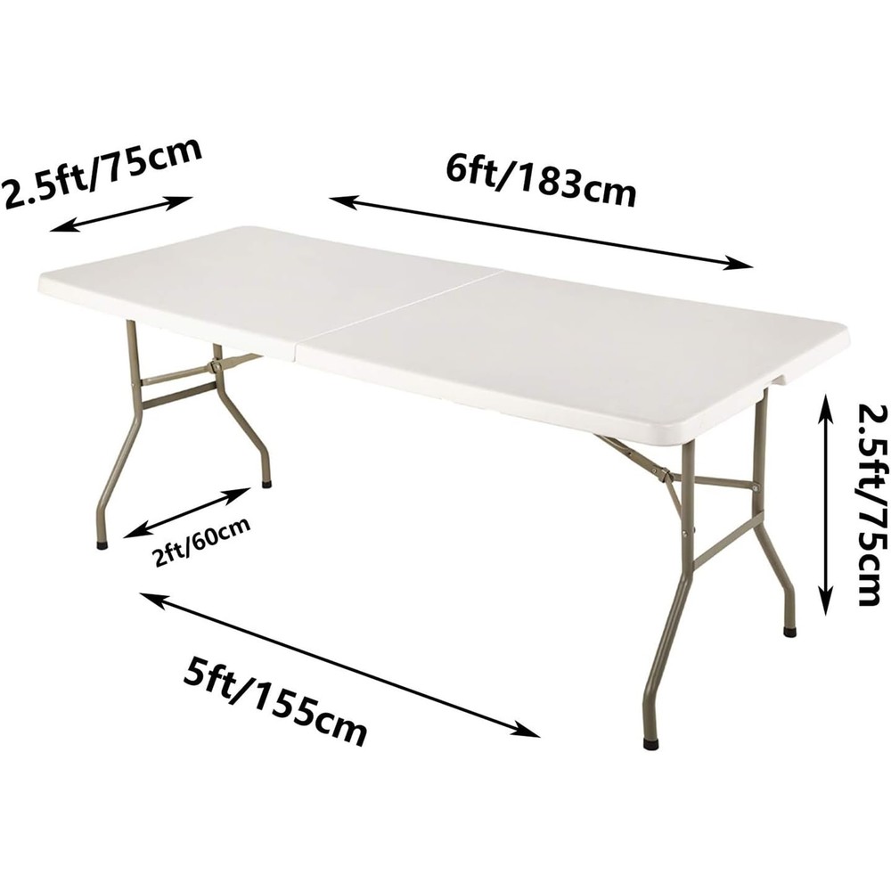 6Pack Spandex Table Covers 6ft，Fitted Tablecloth for 6ft Rectangular Tables, ...
