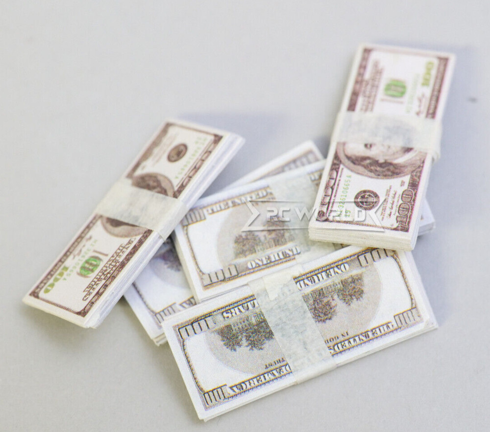 RC 1/10 Scale CURRENCY $10 Bill Stacks BILLS (5) Stacks