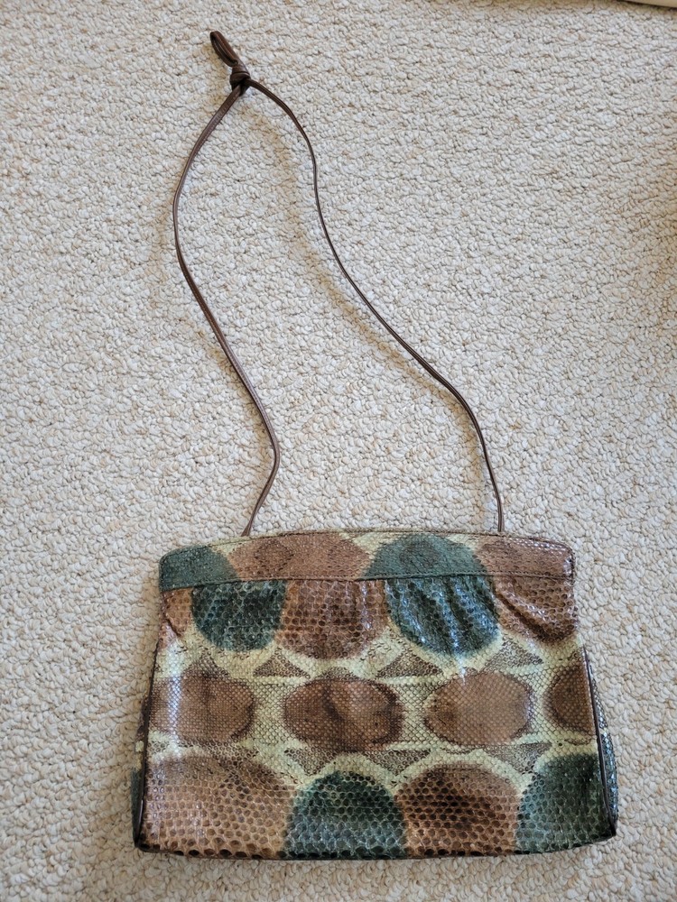 Vintage Python One-of-a-Kind handbag with Strap