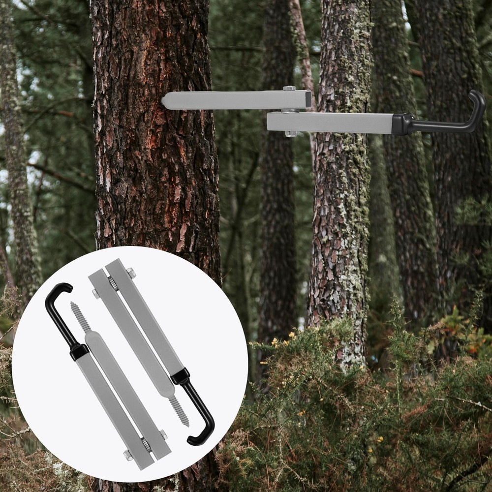 Maxcheck 4 Pack Tree Stand Bow Hanger Hooks for Hunting Folding Bow Holder Ar...