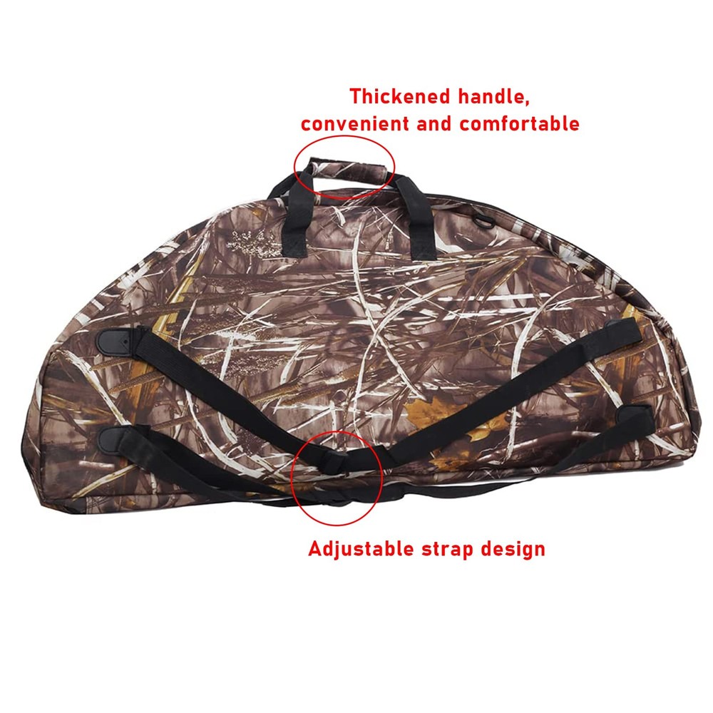 Lightweight Soft Compound Bow Case with Pockets, 600D Water-Resistant Archery...