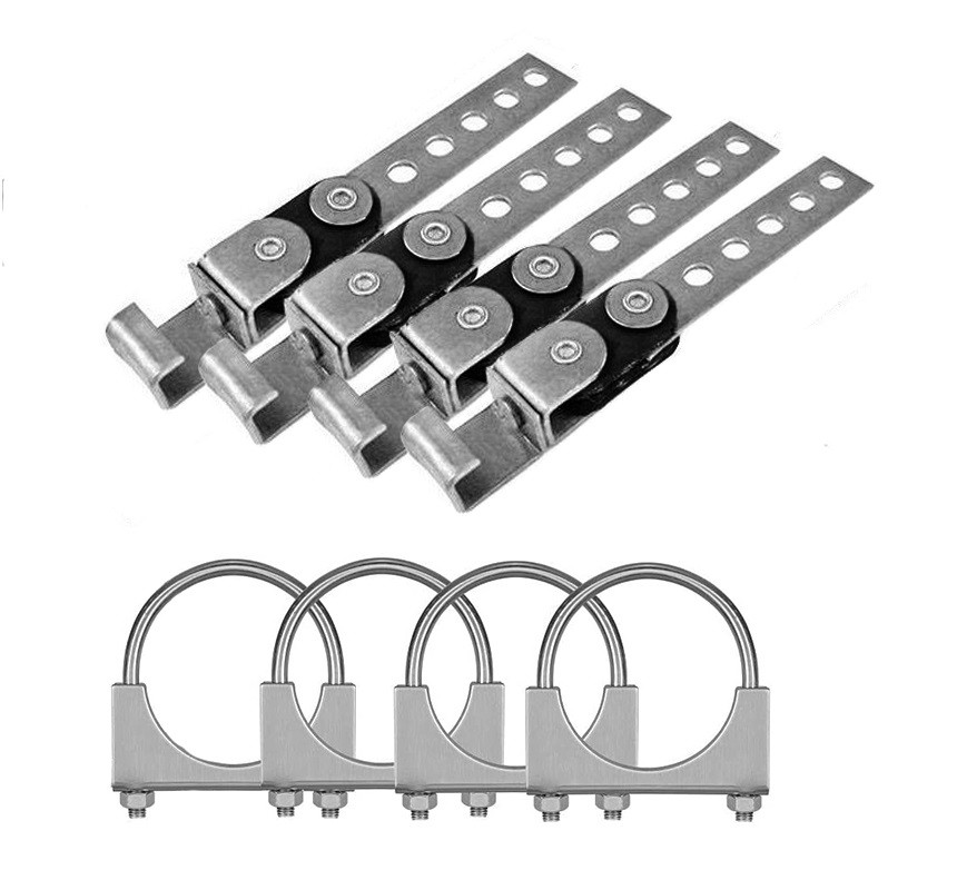 4 Exhaust Hanger Kit w/ 2" U-clamps