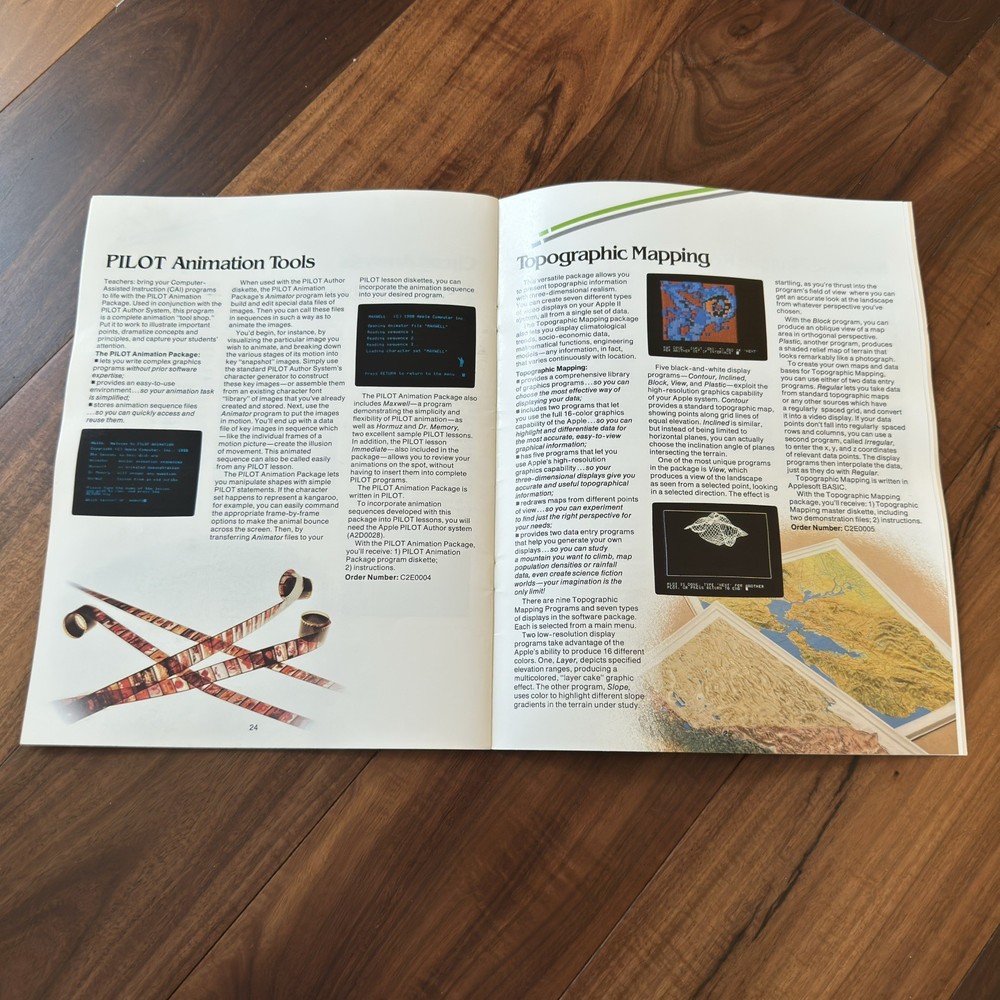 Apple Spring 1981 Catalog Computer Software Technology Magazine Vintage Print