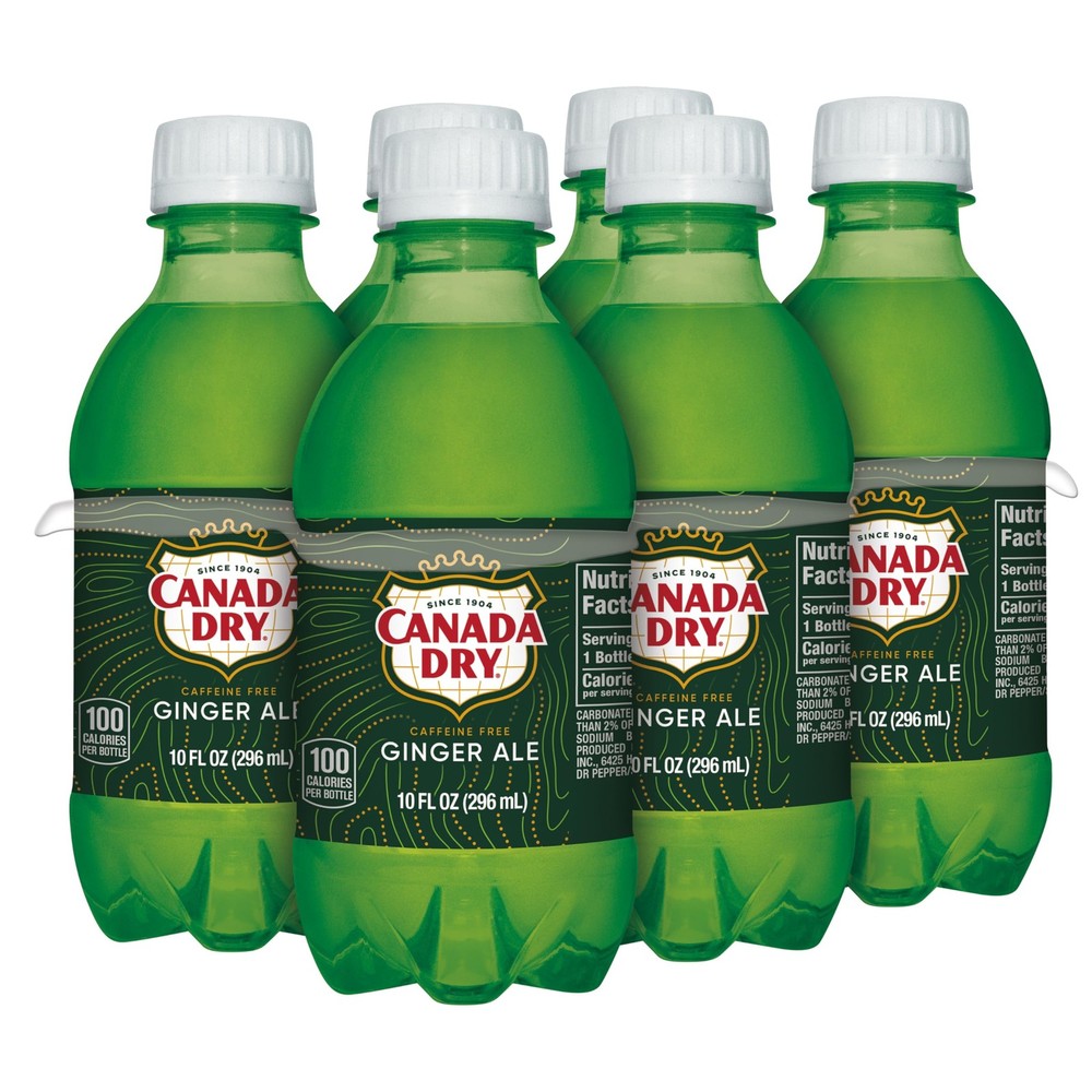 Canada Dry Ginger Ale Soda, 10 Fl Oz Bottles, 6 Pack