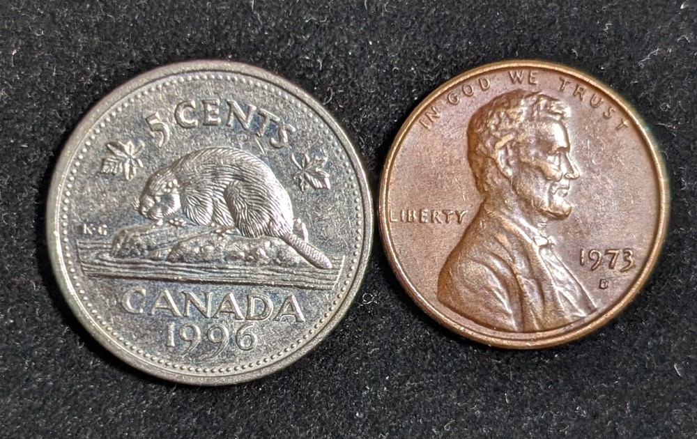 1996 Canada 5 Cents Circulated KM# 182