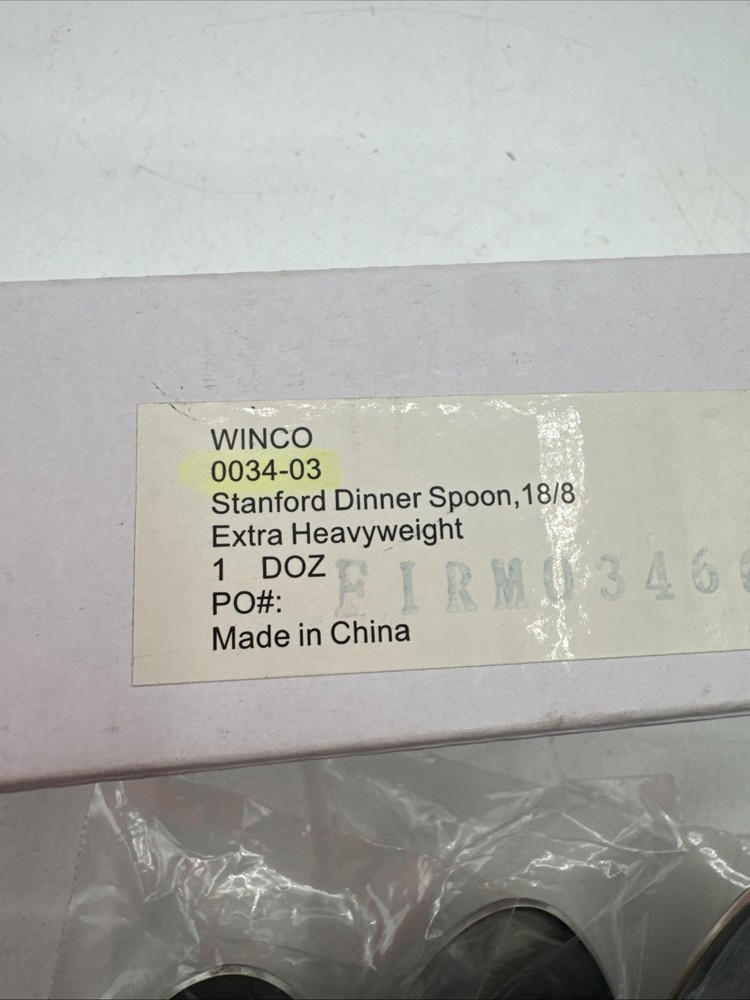 Winco 003403 Stanford Dinner Spoon